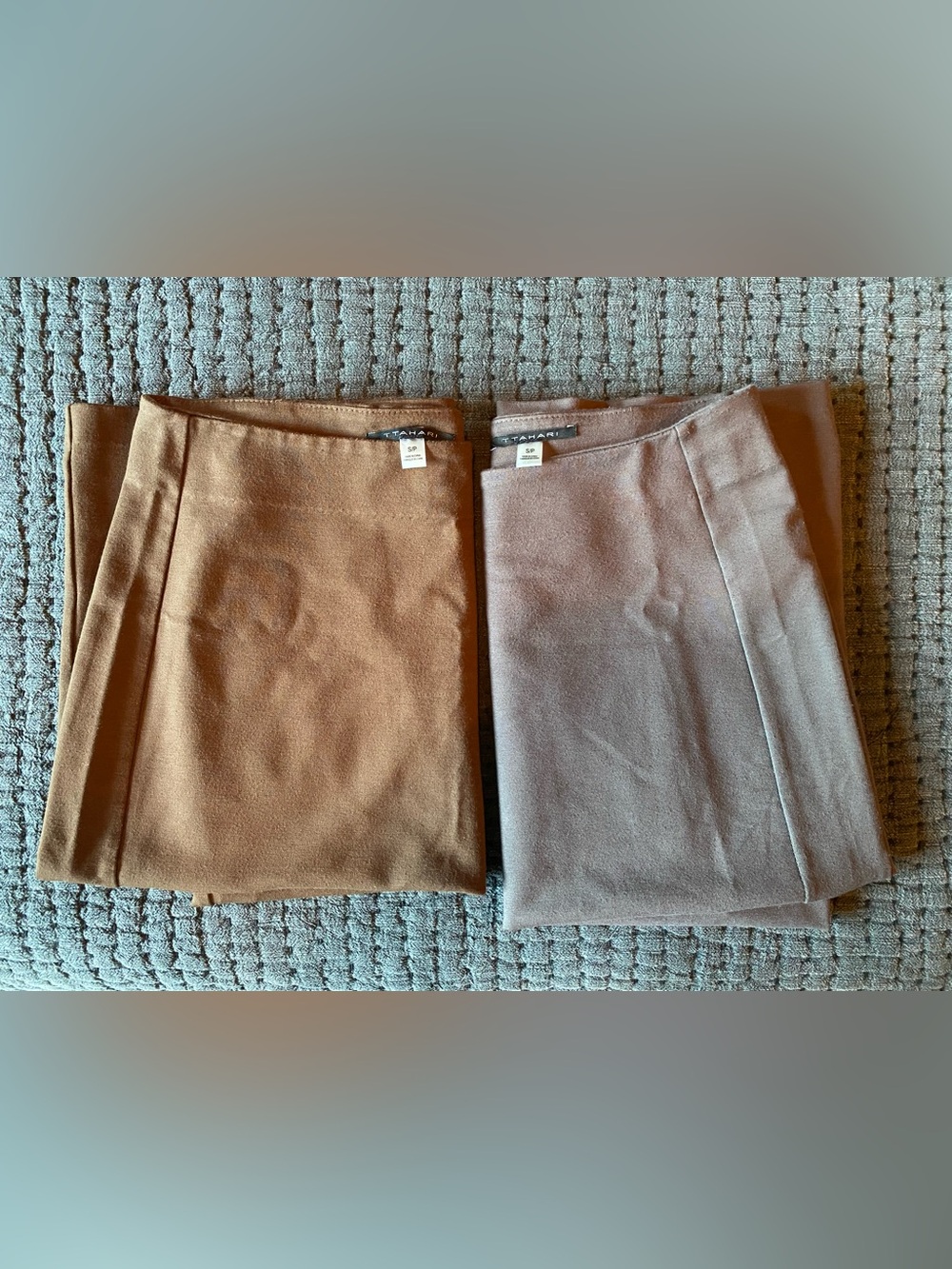 TTahari Pencil Skirt Bundle | Brown and Taupe | Size S for both. Stretchy
